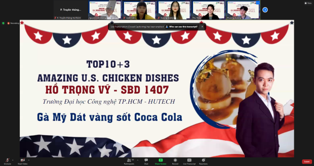 Món Gà dát vàng sốt Coca Cola chiến thắng cuộc thi Nấu ăn trực tuyến từ gà Mỹ - “Amazing U.S. Chicken Dishes" 143
