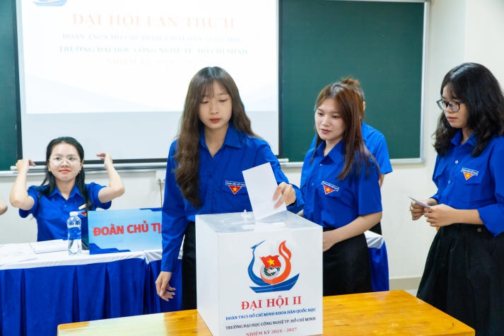 Khoa Hàn Quốc học tổ chức Đại hội Đại biểu Đoàn TNCS Hồ Chí Minh lần thứ II, vững vàng hành trình thành công mới 51