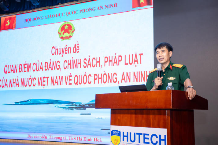 Bồi đắp bản lĩnh, nâng cao trách nhiệm quốc phòng, an ninh trong đội ngũ HUTECH 93