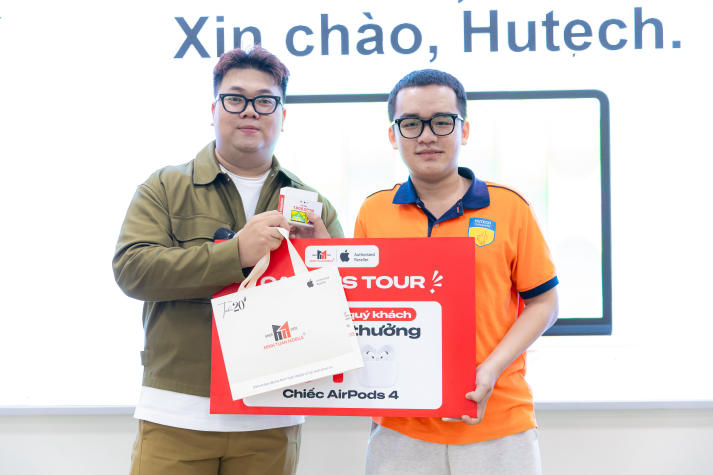 IT-ers HUTECH cùng Gà Tổng “test” MacBook Neo, khám phá công nghệ cho học tập và sáng tạo 101