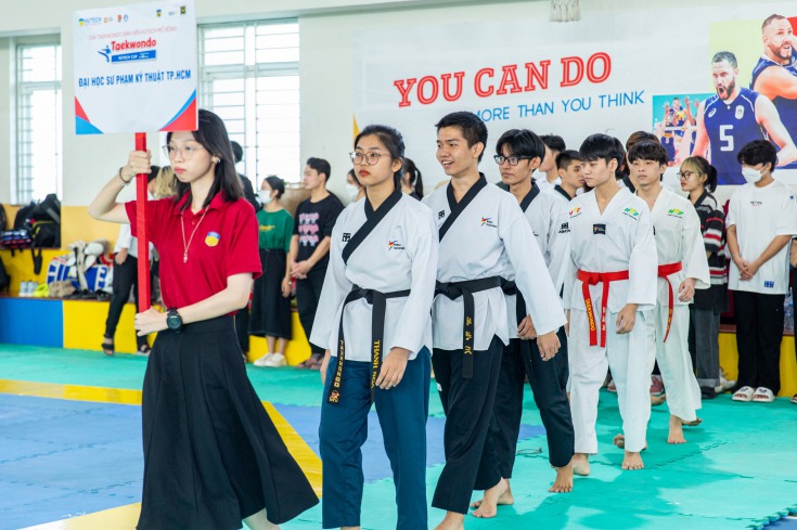Hơn 200 vận động viên tranh tài sôi nổi tại Giải Taekwondo Sinh viên HUTECH mở rộng lần 1 54