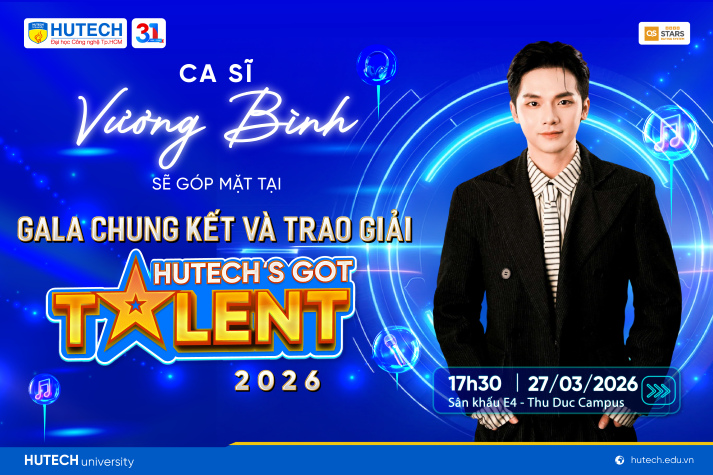 “Anh Bờ Vai” Vương Bình “say hi” cùng Gala Chung kết và Trao giải HUTECH's Got Talent 2026 9