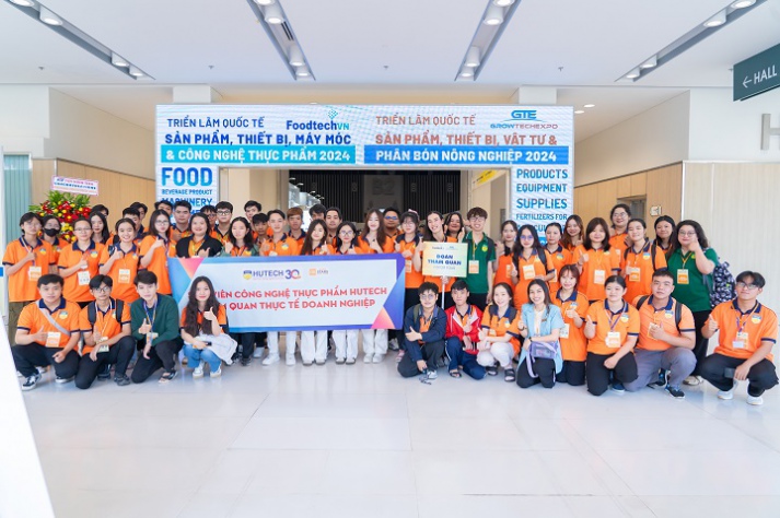 Tham quan VietNam FoodTech 2024, sinh viên Công nghệ thực phẩm cập nhật xu hướng tiến tiến trong ngành 5