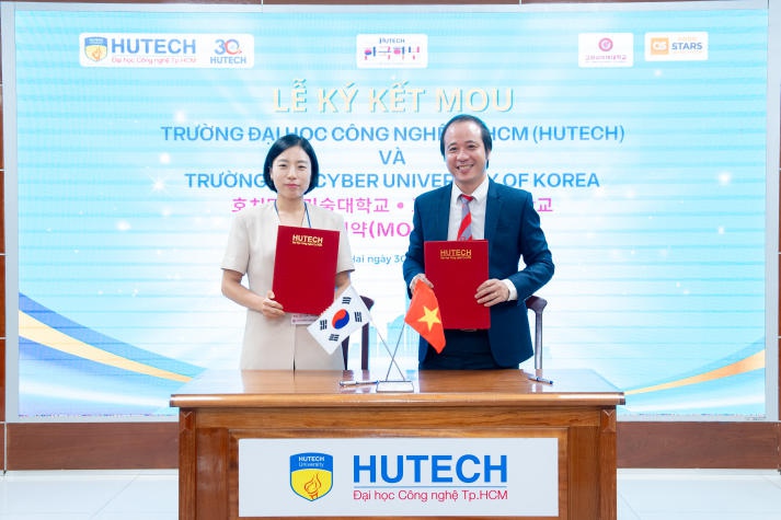 Mở rộng "hệ sinh thái" hợp tác quốc tế, HUTECH ký MOU cùng Trường The Cyber University Of Korea, Hàn Quốc 42