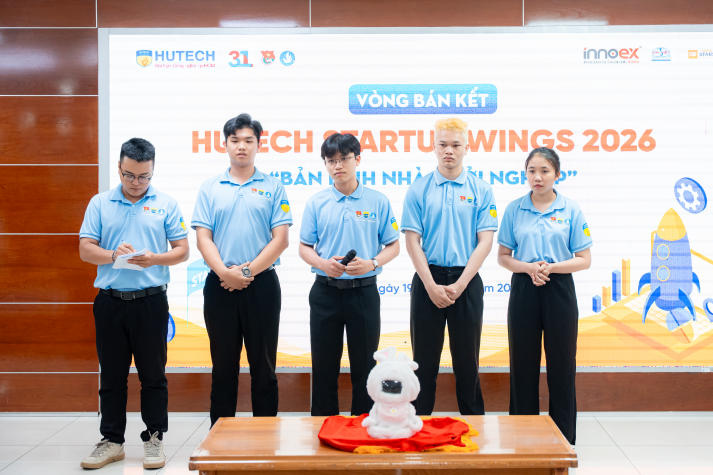 22 dự án sáng tạo tìm lời giải cho vấn đề thực tiễn tại Bán kết HUTECH Startup Wings 2026 40
