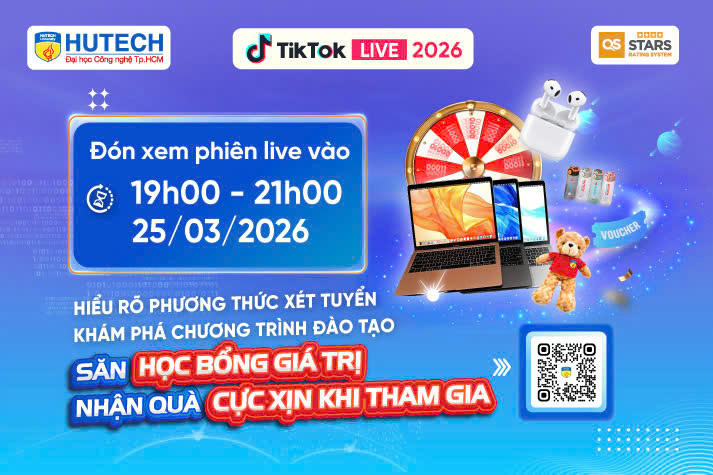 ​[HUTECH TIKTOK LIVE 2026] Giải mã sức hút của Ngôn ngữ Hàn Quốc và Hệ thống thông tin quản lý vào 25/3 tới 43