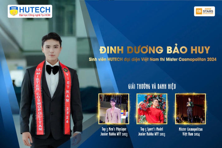 Đinh Dương Bảo Huy - Sinh viên HUTECH đại diện Việt Nam tham dự Mister Cosmopolitan 2024 15