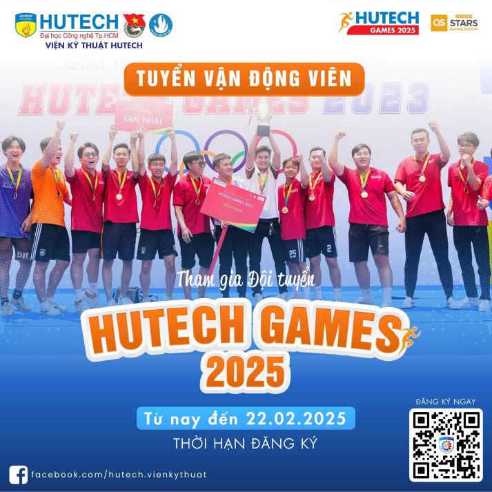 TUYỂN VẬN ĐỘNG VIÊN THAM GIA ĐỘI TUYỂN HUTECH GAMES 2025 VIỆN KỸ THUẬT HUTECH 53