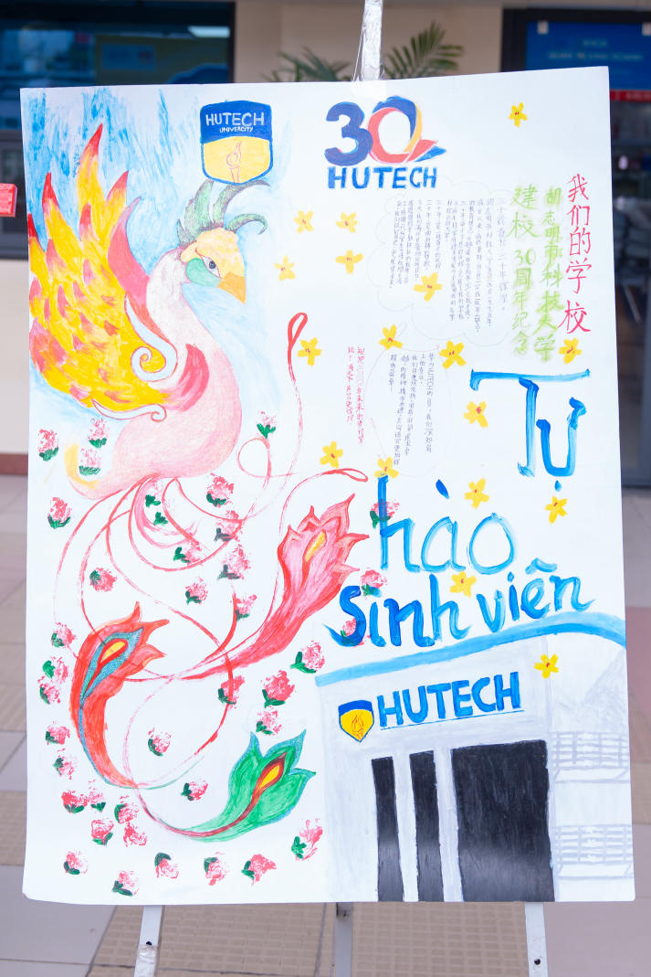 Sinh viên Khoa Trung Quốc học lan tỏa niềm tự hào HUTECH qua các tác phẩm báo tường tiếng Trung 52