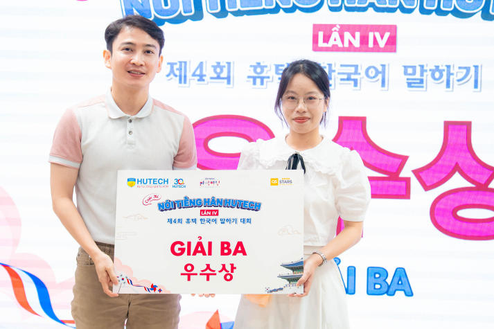 [Video] Tỏa sáng tại Chung kết, sinh viên ngành Đông phương học giành giải Nhất Cuộc thi Nói tiếng Hàn HUTECH 175