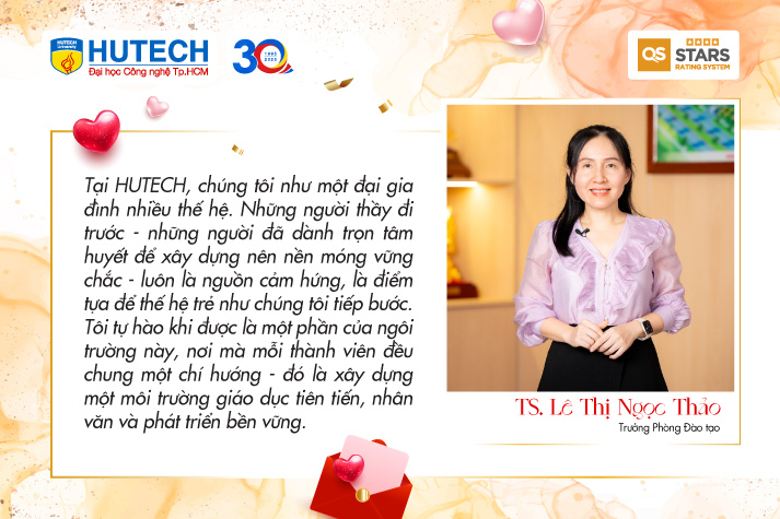 [Video] [HUTECH 30 năm] HUTECH tuổi 30 - kỳ vọng của người đồng hành 101