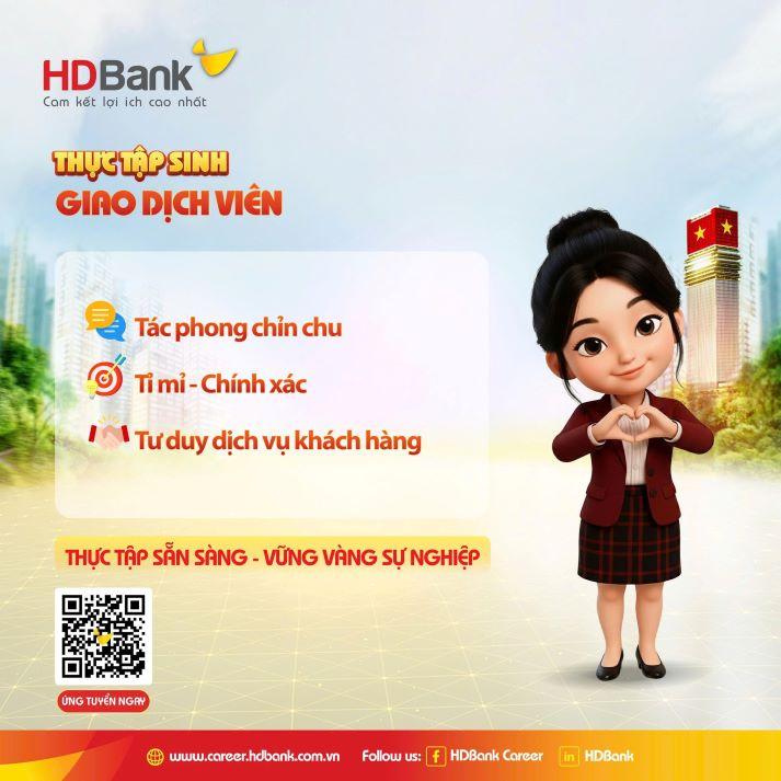 Sinh viên Khoa Tài chính - Thương mại nắm bắt cơ hội thực tập “vàng” tại HDBank Future Banker 2025 vào 02/12 tới 31