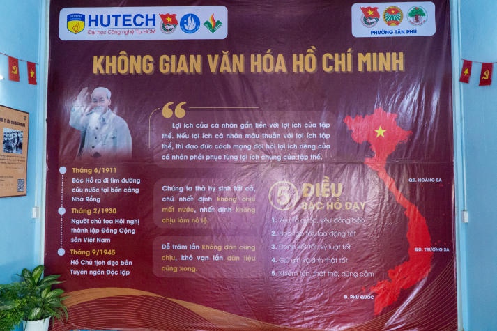 Mùa hè xanh HUTECH 2024: Khánh thành “Không gian văn hóa Hồ Chí Minh” tại phường Tân Phú (TP. Thủ Đức) 32