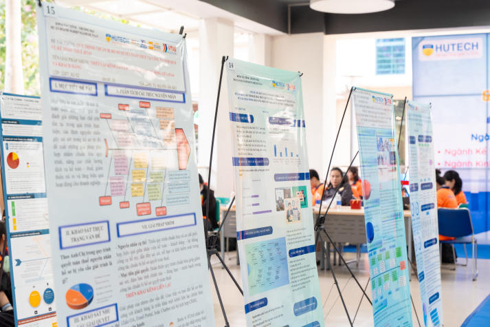 Triển lãm poster dự án doanh nghiệp - dấu mốc trưởng thành của sinh viên Khoa Tài chính - Thương mại HUTECH 15