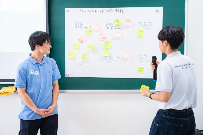 VJIT students engage with Japanese students, joining hands for environmental protection 106