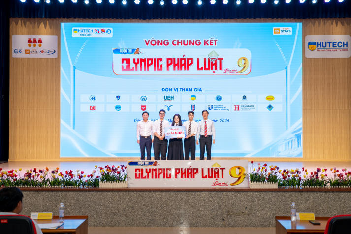 [Video] Tỏa sáng bản lĩnh, sinh viên Luật HUTECH giành giải Nhì Olympic Pháp luật toàn quốc 99