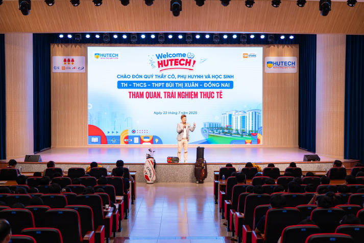 HUTECH đón đoàn học sinh trường TH-THCS-THPT Bùi Thị Xuân (Đồng Nai) tham quan, trải nghiệm môi trường đại học 74