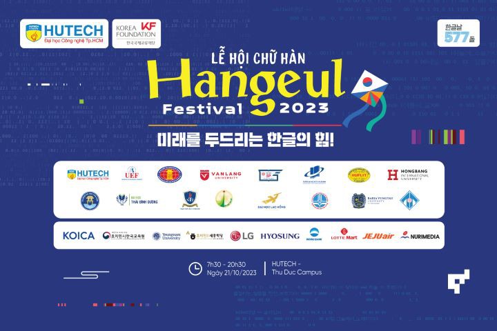 Sinh viên HUTECH chuẩn bị "vi vu" xứ sở kim chi thu nhỏ tại Hangeul Festival 2023 vào ngày 21/10 tới 7