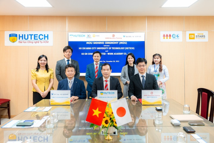 HUTECH mở rộng cơ hội nghề nghiệp tại Nhật Bản cho sinh viên qua ký kết hợp tác cùng Work Academy và Go En 47