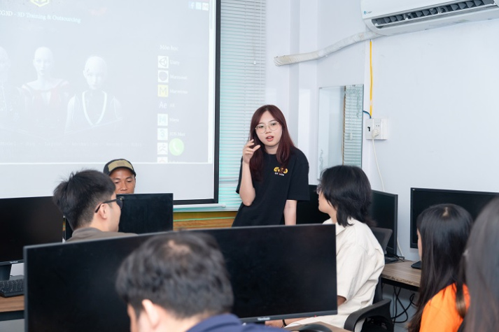 Sinh viên ngành Nghệ thuật số tiếp cận môi trường studio 3D chuyên nghiệp tại CG3D 19