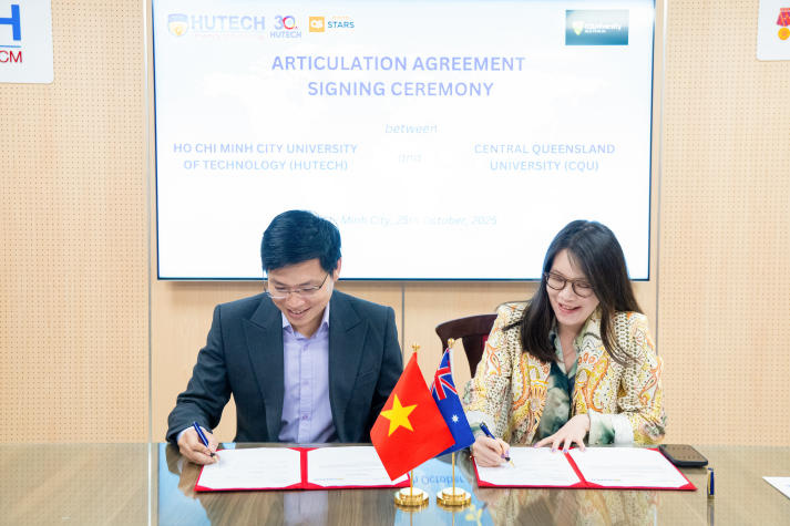 HUTECH and Central Queensland University officially sign articulation agreement 50
