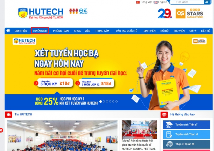 Hướng dẫn tra cứu kết quả trúng tuyển vào HUTECH cho tân sinh viên khóa 2024 42