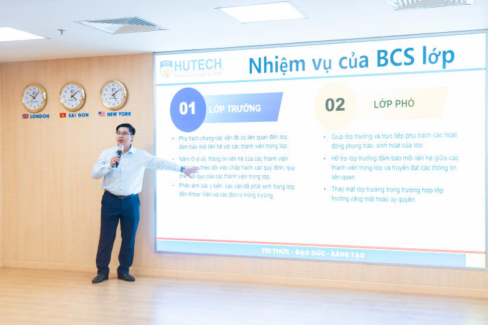 Tập huấn Ban cán sự khóa 2025: Rèn kỹ năng, khẳng định bản lĩnh thủ lĩnh sinh viên HUTECH 104
