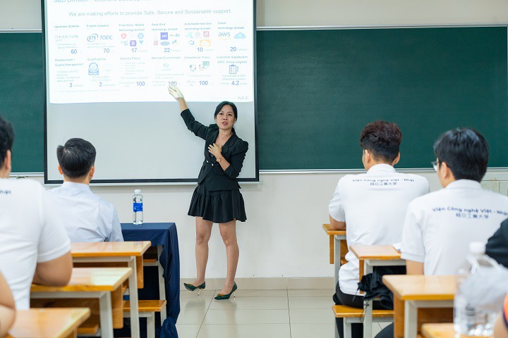 Sinh viên VJIT trau dồi nhiều kiến thức hữu ích tại khóa học kỹ năng chuyên môn cùng Công ty NEC Việt Nam 81