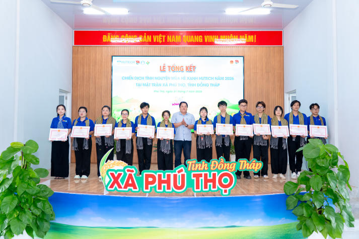 Những công trình ghi dấu sức trẻ HUTECH trong Mùa hè xanh 2026 tại Đồng Tháp 123