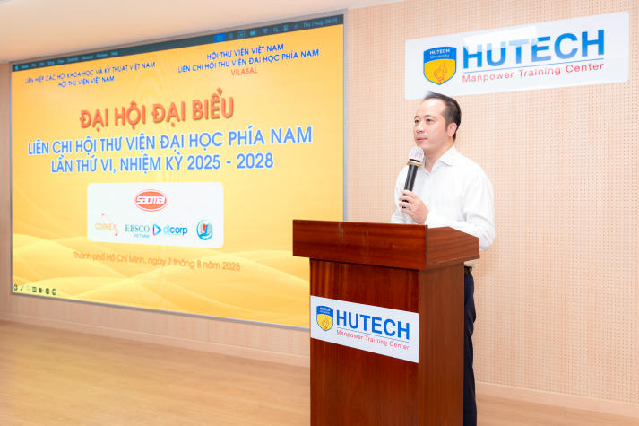 HUTECH đăng cai tổ chức Đại hội Liên Chi hội Thư viện Đại học phía Nam lần thứ VI, nhiệm kỳ 2025-2028: Hướng tới thư viện số hiện đại 20