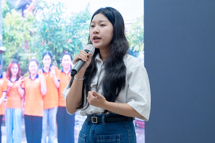 Sinh viên Tâm lý học HUTECH tổ chức talkshow tâm lý và báo cáo dự án chăm sóc sức khoẻ tinh thần “Sóng ấm lan toả” 96