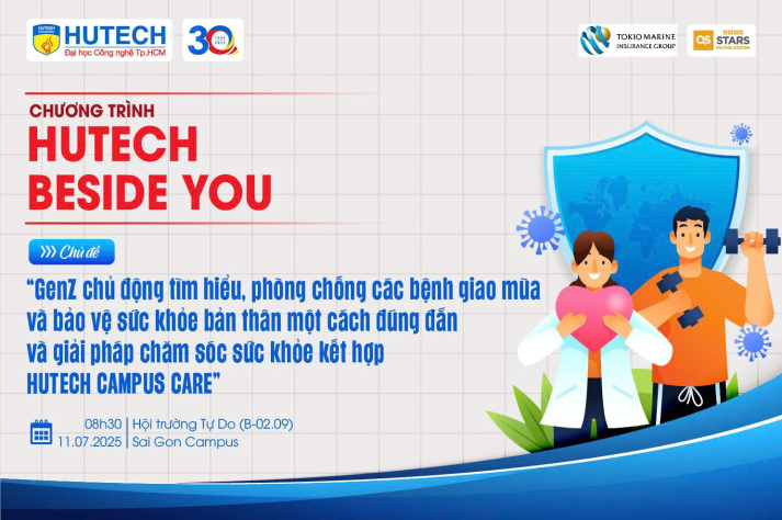Sinh viên HUTECH học cách nâng cao sức khoẻ, phòng tránh bệnh giao mùa cùng chuyên gia vào 27/6 tới 9