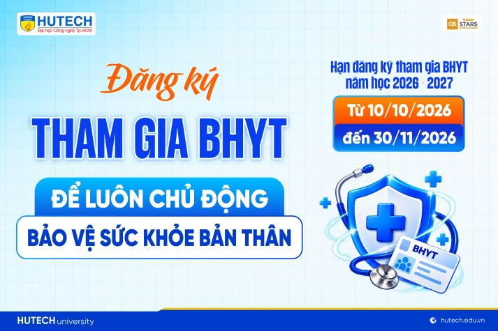 Sinh viên HUTECH đăng ký tham gia Bảo hiểm y tế năm học 2026-2027 từ 10/10 47