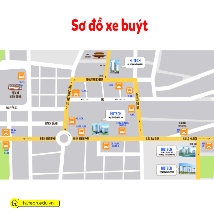 Hướng dẫn sơ đồ bãi gửi xe tại các cơ sở của HUTECH năm học 2025-2026 41
