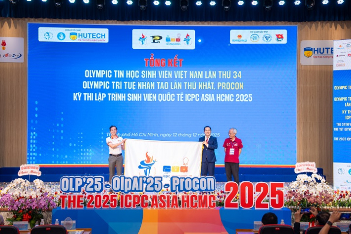 Khép lại OLP’25, OlpAI’25, Procon’25 và ICPC Asia HCMC 2025 tại HUTECH, mở ra tiềm năng mới cho thế hệ công nghệ trẻ 108