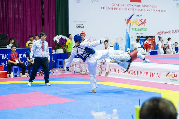 Đội tuyển Taekwondo HUTECH gặt hái 11 huy chương tại Giải Vô địch Taekwondo Sinh viên TP.HCM lần 2 năm 2024 212