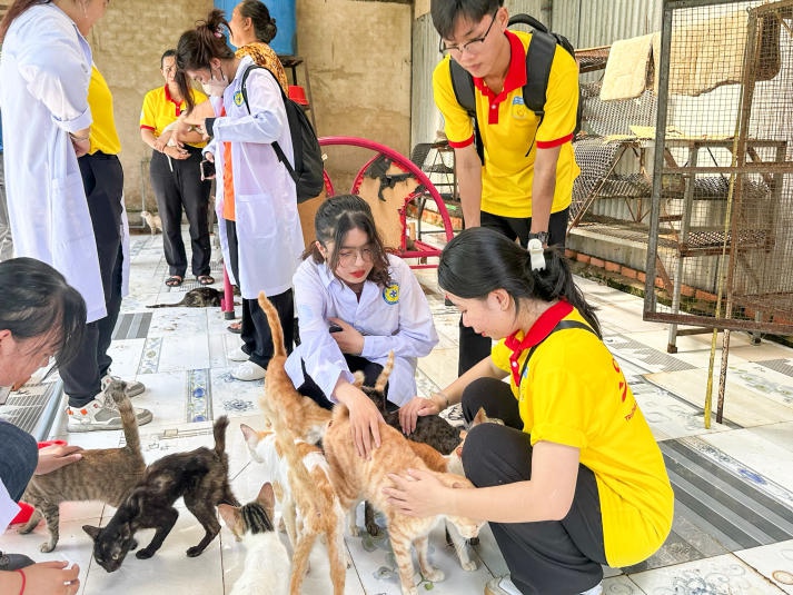 Chiến sĩ Xuân tình nguyện Khoa Thú y - Chăn nuôi thực hiện hành trình cứu hộ thú cưng đầy ý nghĩa 37