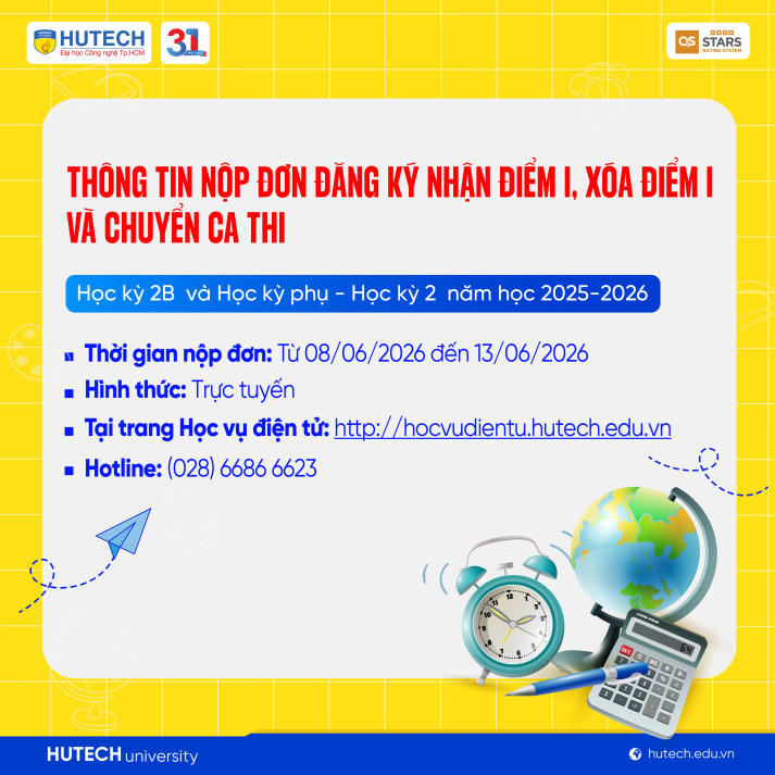 Sinh viên HUTECH chuẩn bị nghiêm túc cho kỳ thi Học kỳ 2B và Học kỳ phụ Học kỳ 2 năm học 2025-2026 49