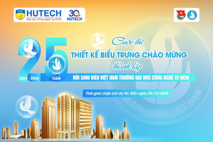 Cuộc thi Thiết kế biểu trưng kỷ niệm 25 năm thành lập Hội Sinh viên HUTECH chính thức mở cổng đăng ký từ 10/12 11