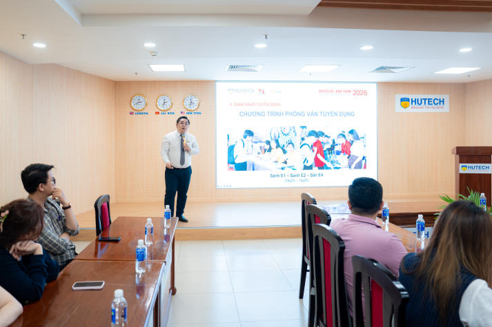 HUTECH phối hợp 179 doanh nghiệp chuẩn bị cho HUTECH JOB FAIR 2026, mang đến gần 7.000 cơ hội việc làm 37