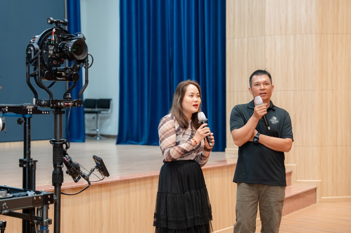 [Video] Steadicam Lê Bảo Hân tiếp lửa nghề, truyền cảm hứng đến sinh viên HUTECH 58