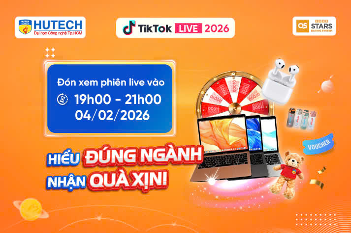 [HUTECH TIKTOK LIVE 2026] Hiểu về Luật & Tài chính - Ngân hàng - Thương mại - Kinh doanh để chốt ngành đúng hướng 50