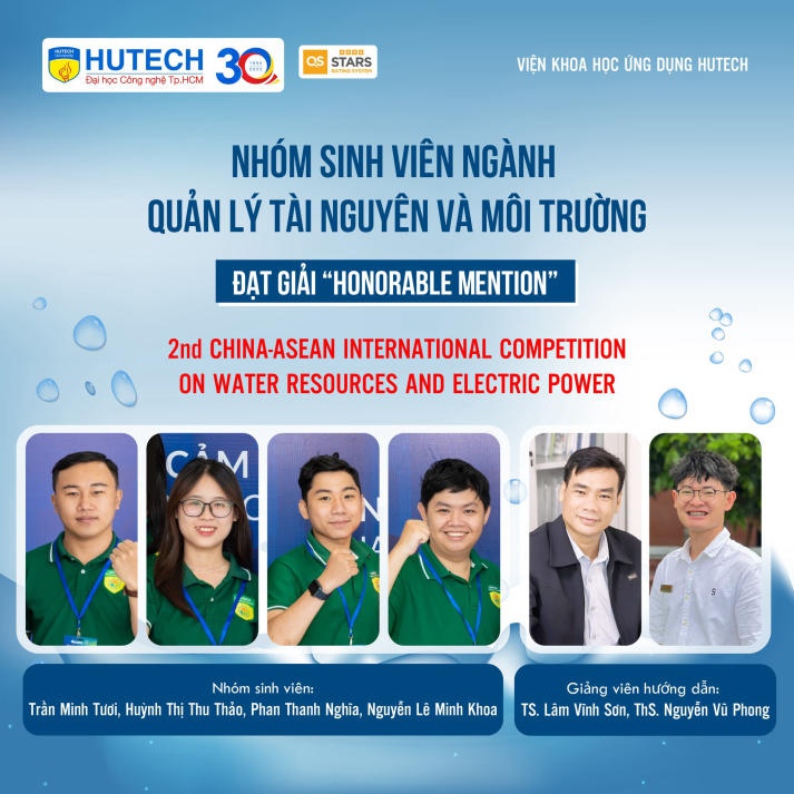 Sinh viên Quản lý tài nguyên và môi trường ghi dấu ấn tại Cuộc thi Quốc tế Tài nguyên Nước và Điện lực Trung Quốc - ASEAN lần 2 9