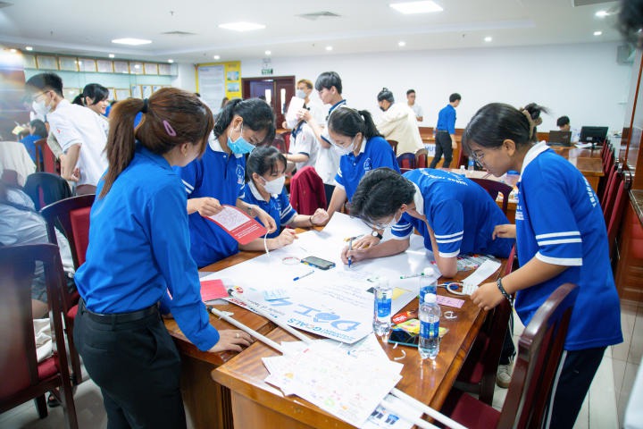 Học sinh các trường THPT chinh phục thử thách phát triển tư duy đổi mới sáng tạo cùng Viện Công nghệ Việt Nhật 75