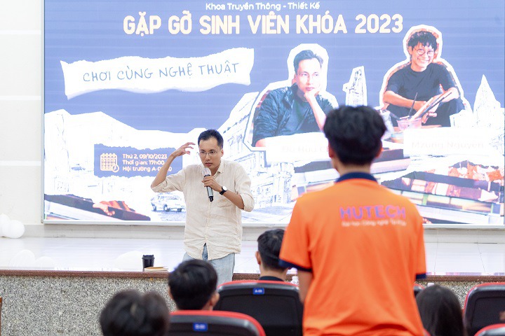 Sôi nổi buổi gặp gỡ, chào đón tân sinh viên Khoa Truyền thông và Thiết kế HUTECH 101