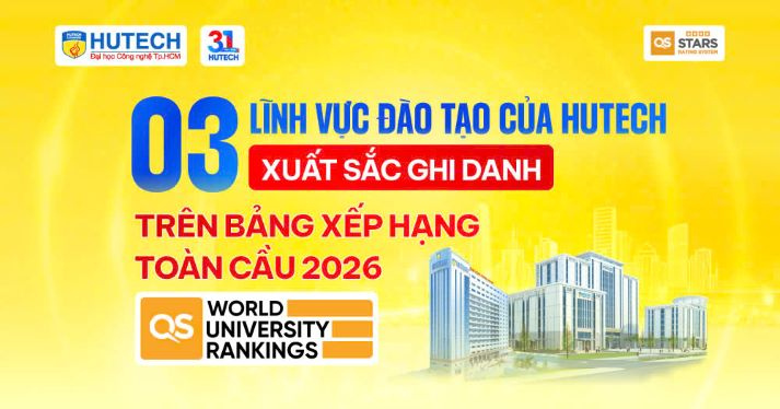 03 lĩnh vực đào tạo của HUTECH vào bảng xếp hạng QS World University Rankings by Subject 2026 8