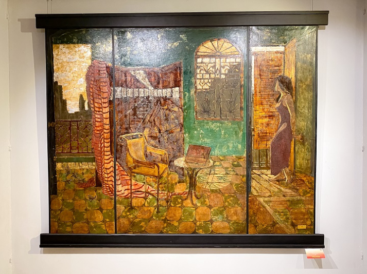 Giảng viên ngành Nghệ thuật số giới thiệu tác phẩm tại Triển lãm Mỹ thuật chào mừng 80 năm Ngày Quốc khánh 28