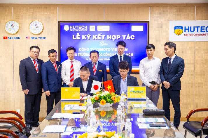 HUTECH ký kết hợp tác với Trường Cao đẳng Dầu khí, Công ty Yumoto Vietnam và Công ty MediWorld 128