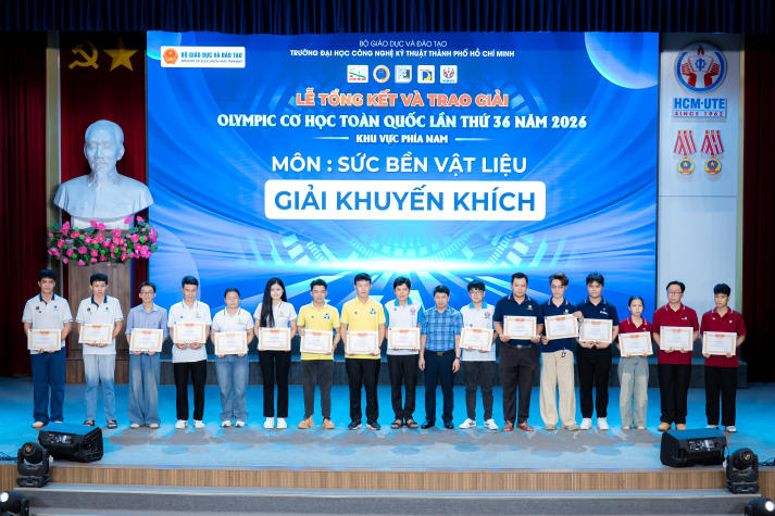 Sinh viên HUTECH ghi dấu với 09 giải thưởng tại Olympic Cơ học toàn quốc 2026 41
