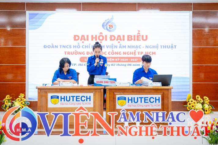 Ban Chấp hành đầy triển vọng của Đại hội Đại biểu Đoàn TNCS Hồ Chí Minh Viện Âm nhạc và Nghệ thuật HUTECH 45